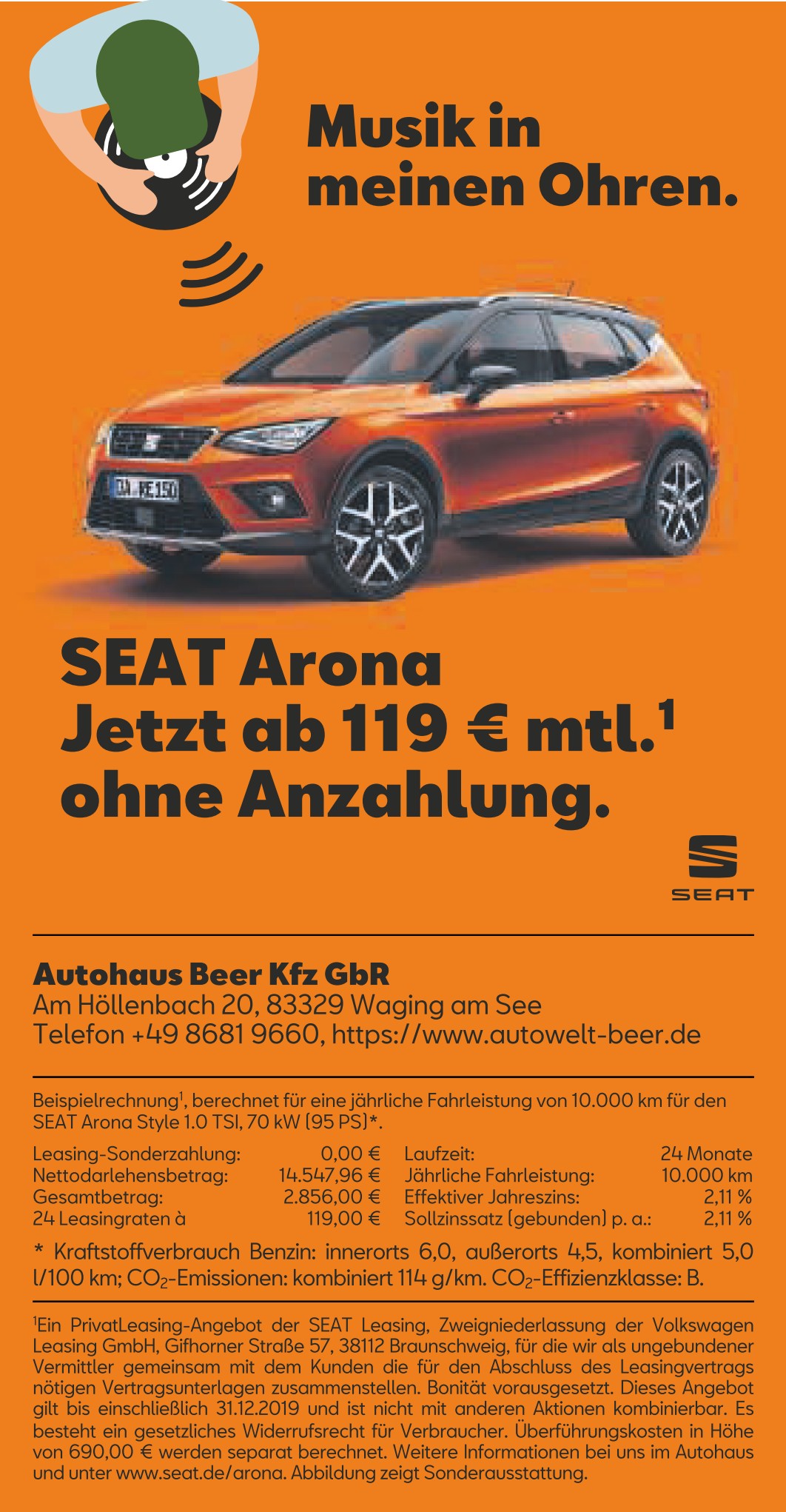 seat arona ab 119 Euro
