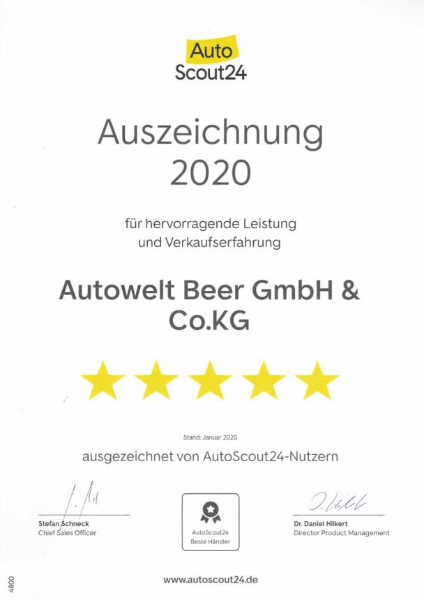 2020 auszeichnung autoscout24